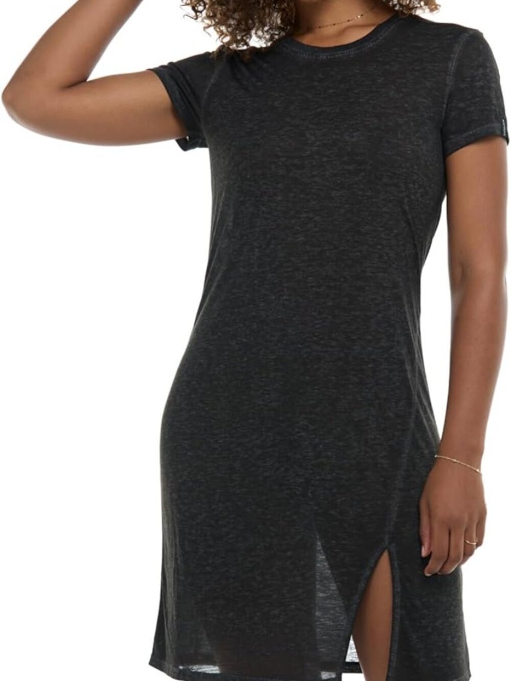 BNWT Body Glove Womens Larisa Swimsuit Cover-up T-Shirt Dress, Black, SM